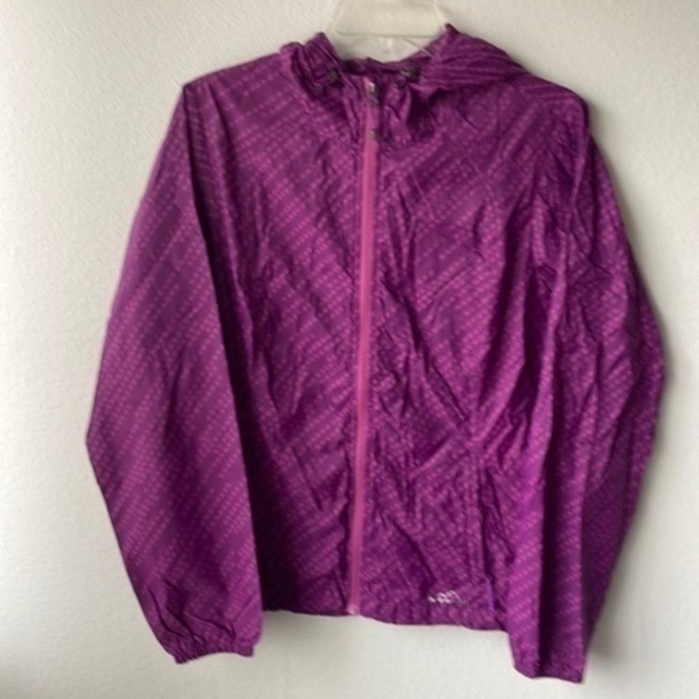 Eddie Bauer jacket, rain jacket, vibrant purple, women’s size small